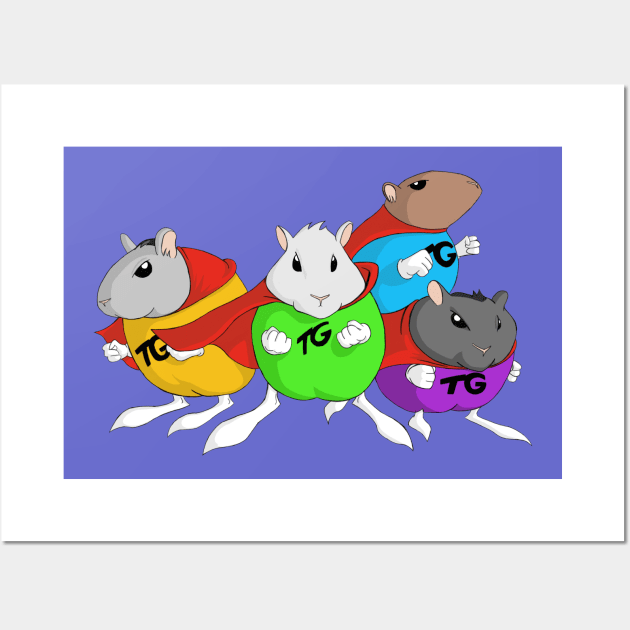 Turbo Gerbils Wall Art by liquidruby